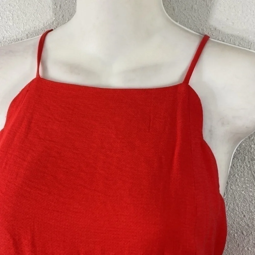 NWT Cece Cherry Rose Scalloped Halter Neck Jumpsuit Medium M